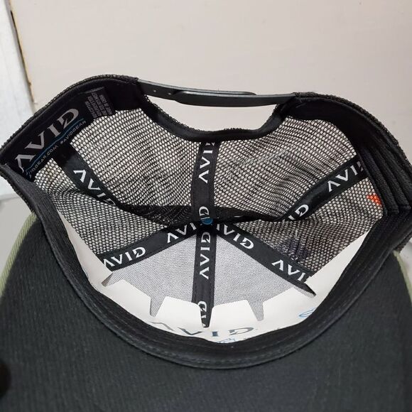 Avid Bass Mericana Trucker Hat / Cap Adjustable Snapback MH32007 Olive/Black - Picture 6 of 9